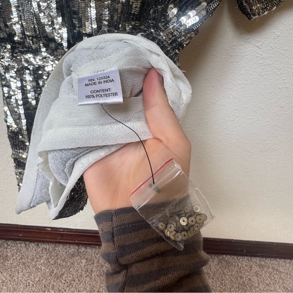 Haute Hippie Silver Sequin mini dress - Picture 10 of 11